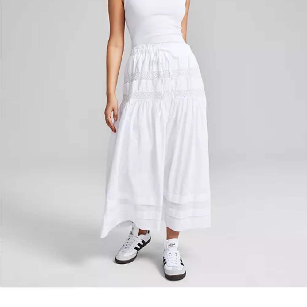 A New Day Elegant White Maxi Skirt